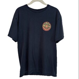 OBEY Dissent Manufacturing Logo Blue T-Shirt Men's Size M